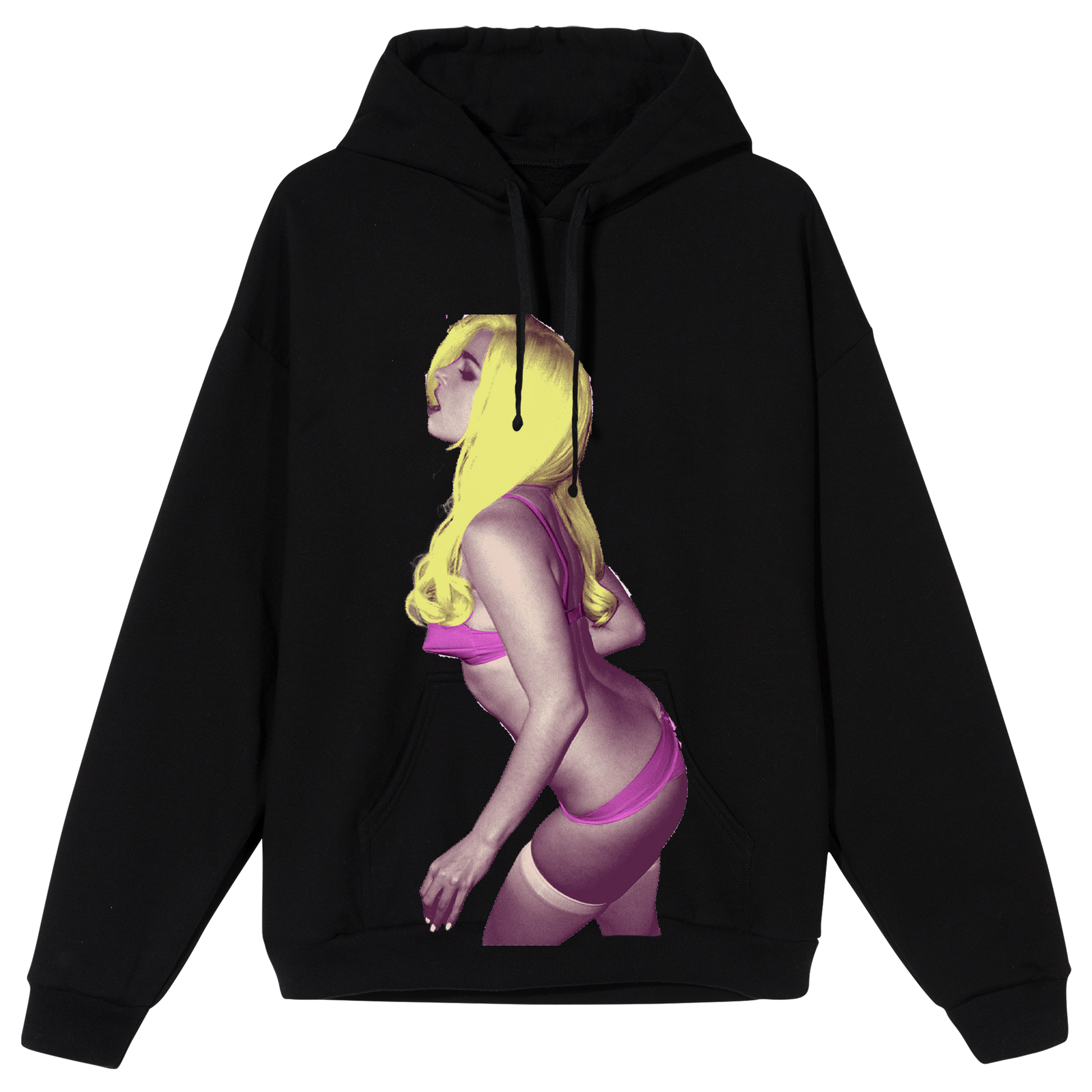 Pop Art Hoodie Black L - Main Image