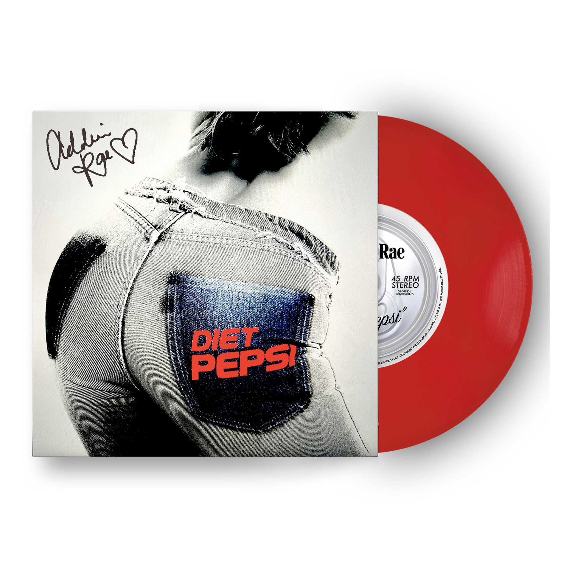Addison Rae Diet Pepsi サイン入りレコード Diet Pepsi 7” Limited Edition Autographed Vinyl – Addison Rae